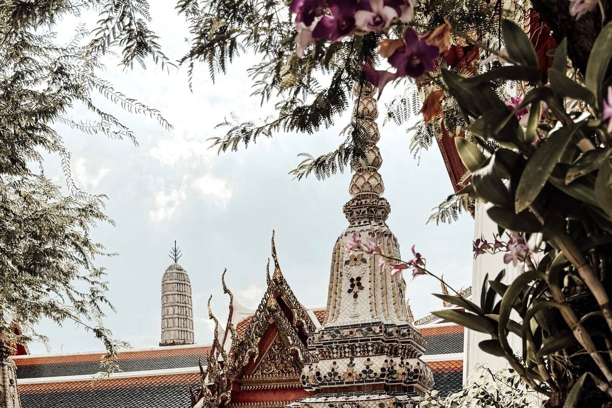 Spires of a Thai Buddhist temple